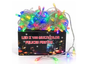 Luces Navidad led x 100 multicolor